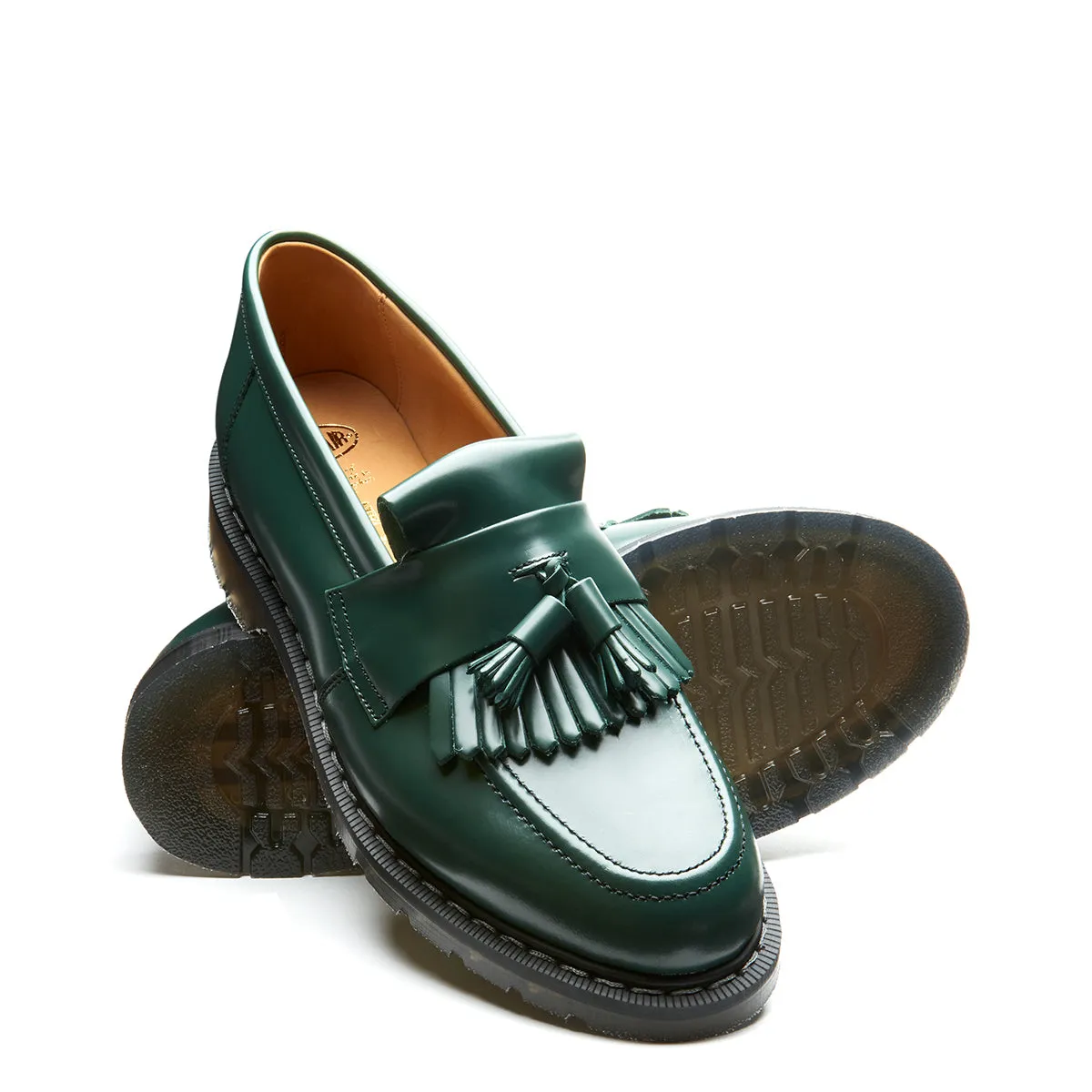 Green Hi-Shine Tassel Loafer