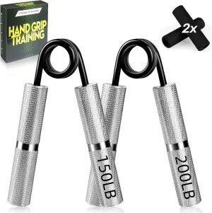 Hand Gripper Strengthener Set 50LB-300LB, Grip Strength Trainer (1/2/4/6 Pack) Forearm Strengthener for Muscle Building, Hand Sensitivity Training, Hand Rehabilitation Exercising