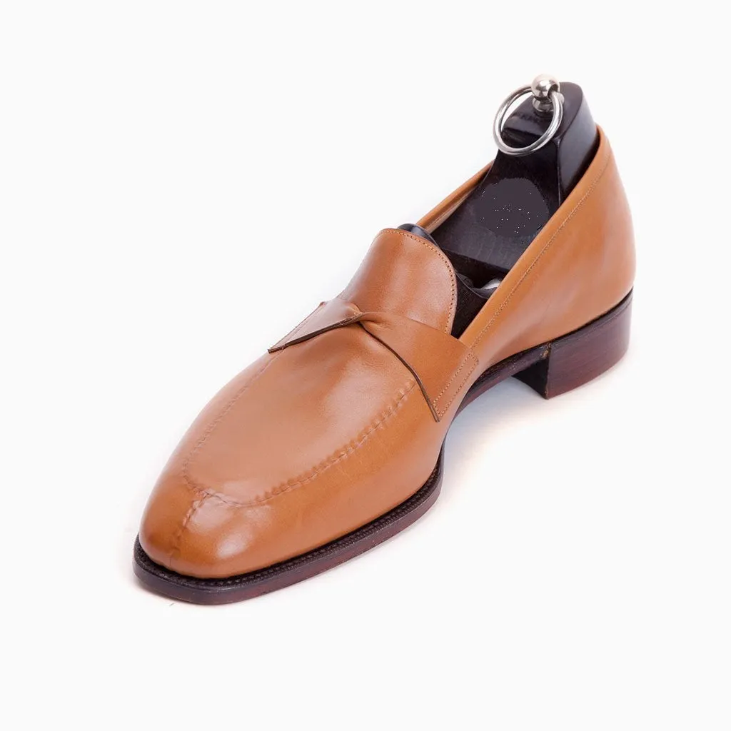 Handmade Tan Leather Dress Shoes for Men