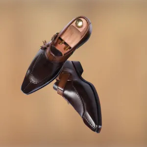 Handmade Two Tone Side Tassel Dress Shoes for Men