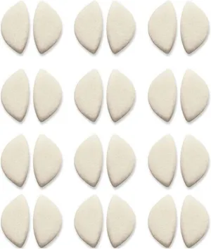 Hapad Scaphoid Pads - Arch Support Insoles to Relieve Arch Pain - Durable Foot Arch Support Shoe Inserts, 100% Wool Felt, Self Adhesive, 5/16 Inch Thick, Small (Pack of 12 Pairs)