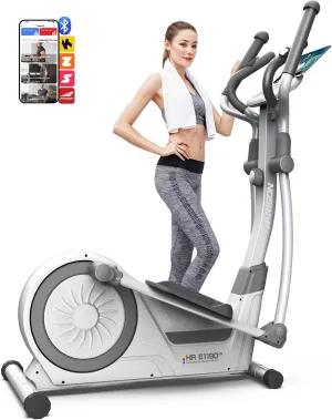 HARISON Elliptical Machine for Home with 350 LBS Capacity, Magnetic Elliptical Exercise Machine with 16-Level Resistance Control, Elliptical Trainer with HARISON APP