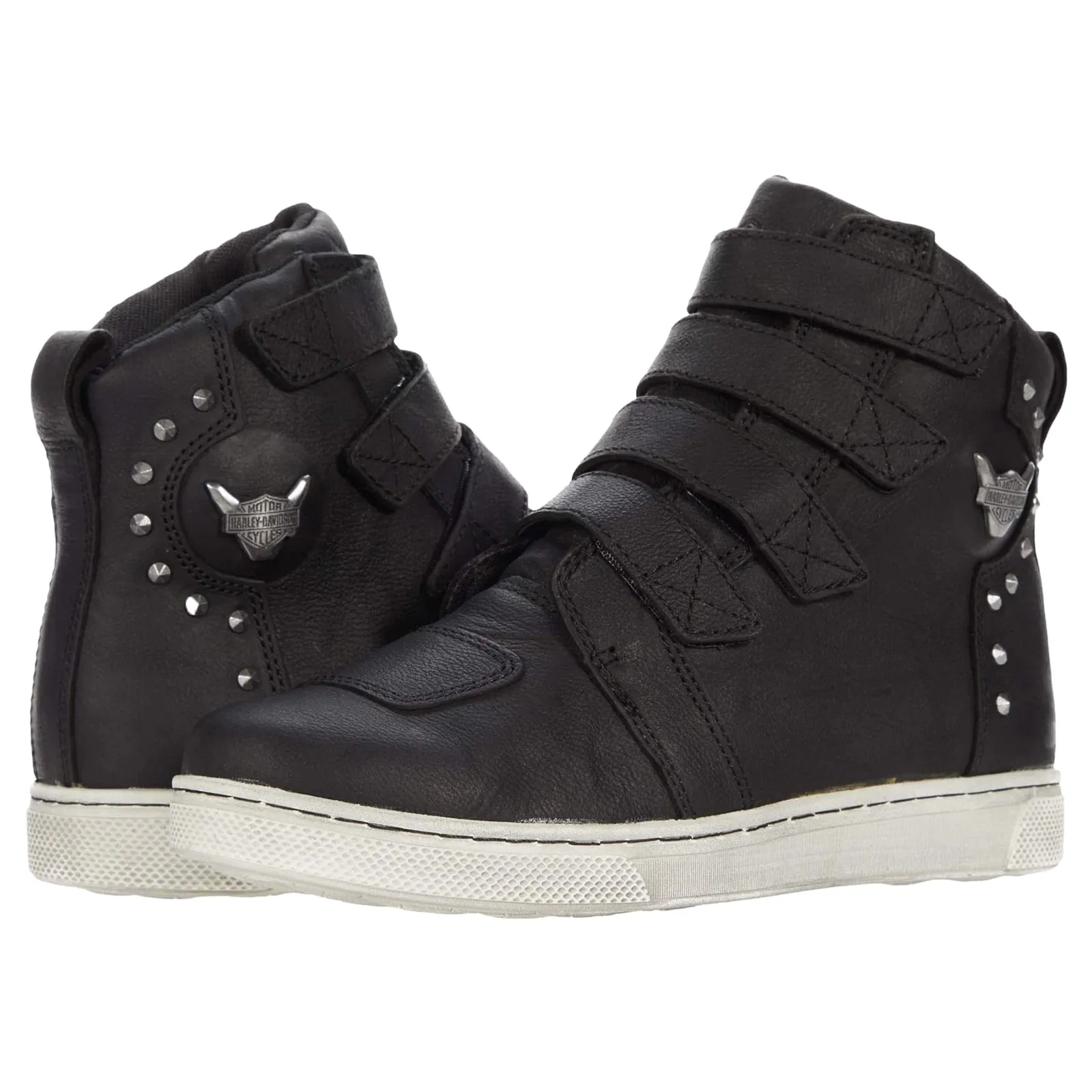 Harley Davidson Bateman Metal Velc Leather Women's High Top Sneakers - UK 7 - US 9 Women - EU 40