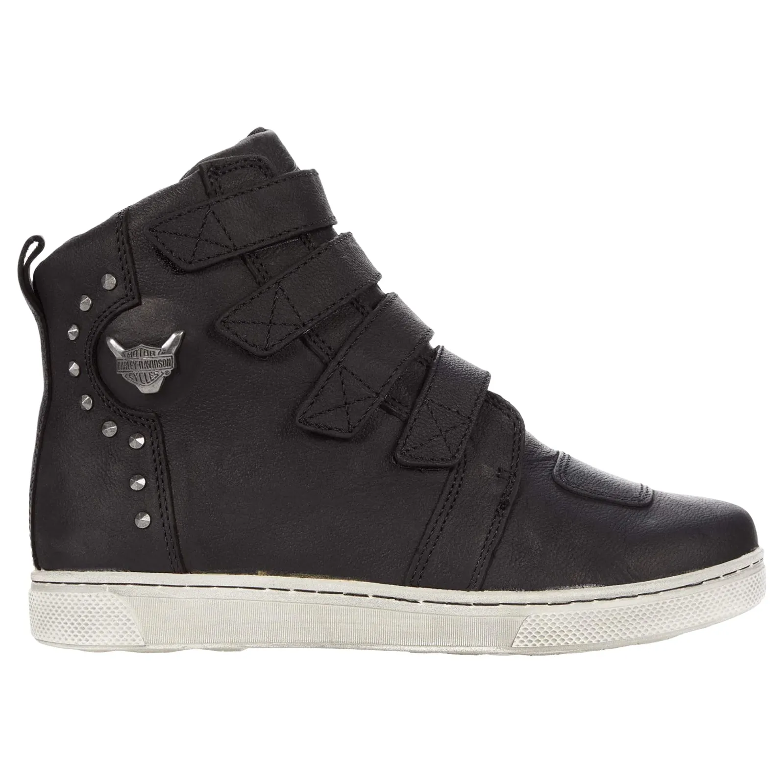 Harley Davidson Bateman Metal Velc Leather Women's High Top Sneakers - UK 7 - US 9 Women - EU 40
