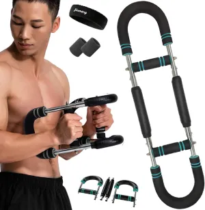 Heyisail Twister Arm Trainer, 40-100lb Adjustable Chest Workout Equipment, Arm Workout Equipment, Portable Spring Resistance for Home Workout Equipments, Detachable Design Fitness Anywhere
