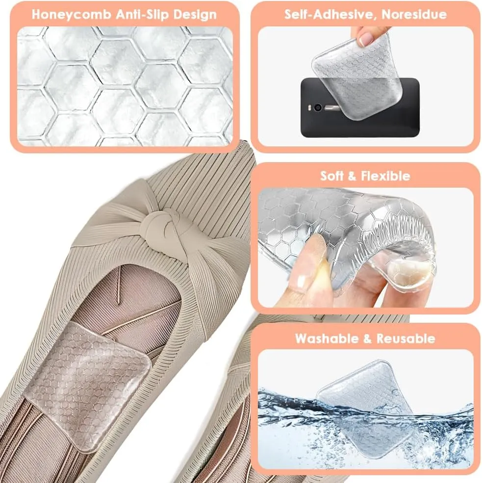 High Arch Support Inserts for Women, Foot Arch Support Pads for Flat Feet, Gel Arch Inserts for Plantar Fasciitis & Pain Relief (Clear, Low High)
