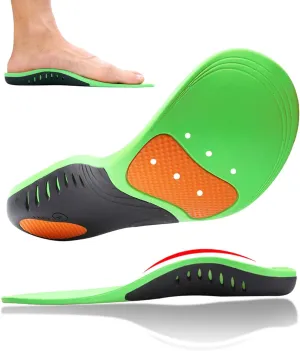 High Arch Support Insoles for Men and Women, Orthotic Shoe Inserts for High Arch,Plantar Fasciitis,Flat Feet,Foot Pain