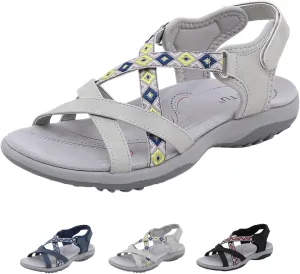Hiking Sandals Women Comfort Summer Stylish Athletic Non-Slip Outdoor Walking Sandal for Outdoor Beach With Arch Support