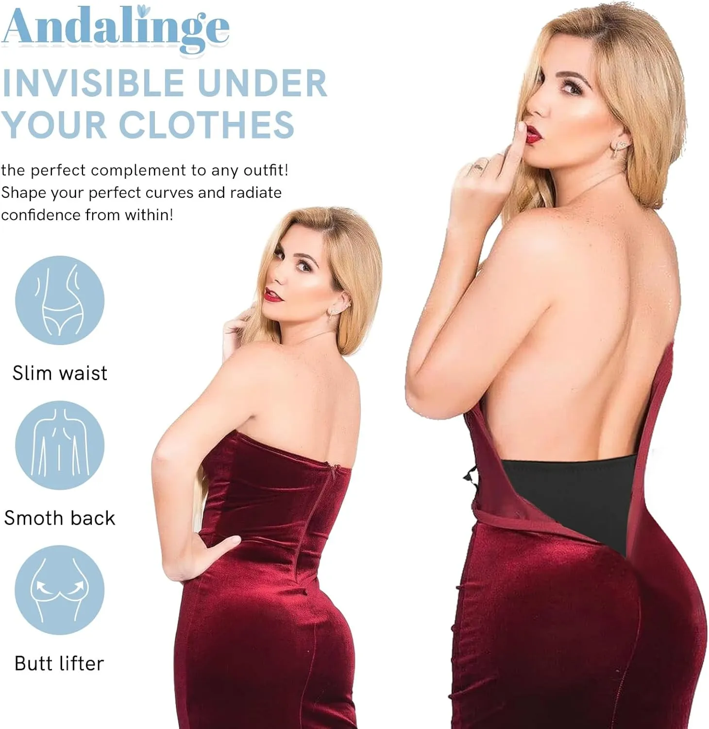 Hip Pads for Women Shapewear Butt Lifter Shaper with Butt Pads Hip Padded Shapewear Enhancer to Make Butt Bigger