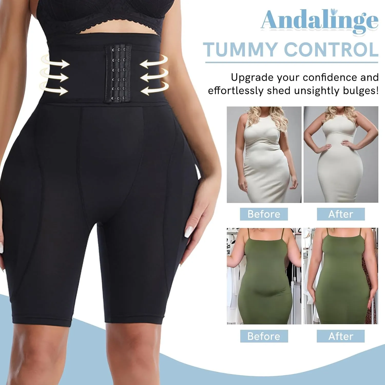 Hip Pads for Women Shapewear Butt Lifter Shaper with Butt Pads Hip Padded Shapewear Enhancer to Make Butt Bigger
