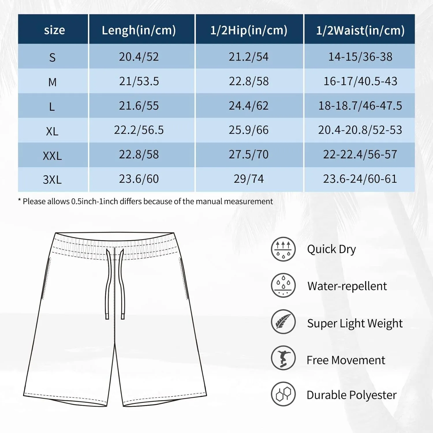 I Love Garbage Trucks Mens Swim Trunks Quick Dry Summer Beach Shorts