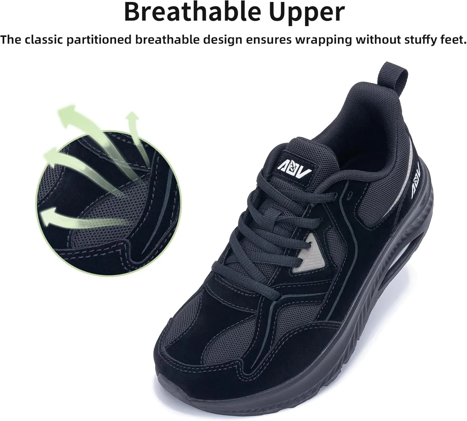 IIV Wide Toe Box Shoes for Women | Arch Support Walking Tennis Sneakers | Orthotic Shoes for Bunions, Plantar Fasciitis