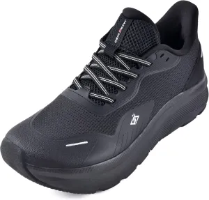 JACKSHIBO Slip in Men Hands Free Shoes Wide Toe Box Slip On Walking Running Tennis Athletic Sneakers Arch Support Plantar Fasciitis Orthopedic Shoes with Metatarsal Pads Cushion Thick Zero Drop Sole