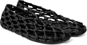 Jelly Mesh Ballet Flats for Women Woven Summer Beach Ballerina Flat Sandals Cute Comfortable Casual Slip on Mary Jane Shoes