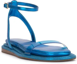 Jessica Simpson Womens Betania Flat Open Toe Ankle Strap