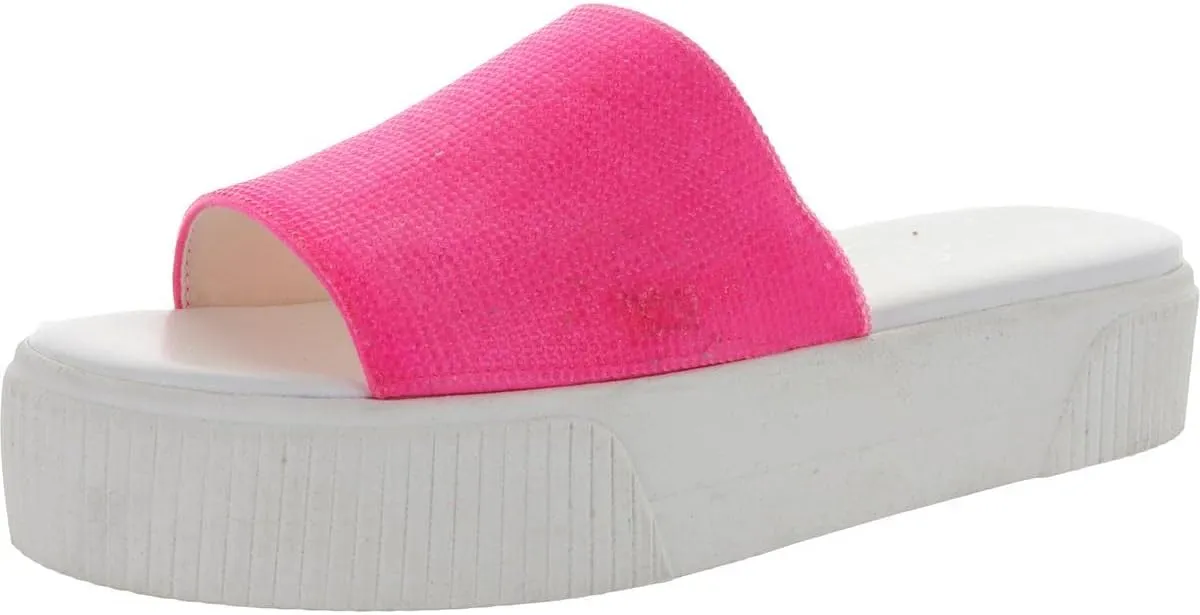 Jessica Simpson Womens Ezira Open Toe Embellished Flatform Sandals