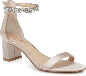 Jewel Badgley Mischka Catalina Open Toe Block Heel