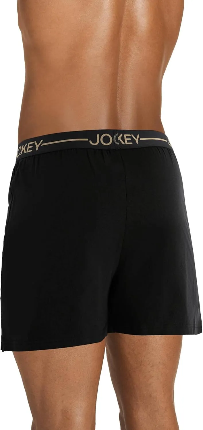 Jockey Men's Underwear Organic Cotton Stretch 4" Boxer