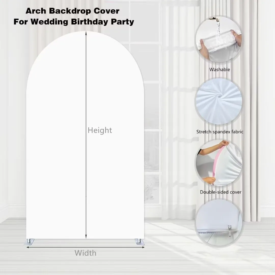 Jungle Brown Zebra Arch Covers Safari Wild ONE Birthday Party Decorations Chiara Arched Photography Backdrop Stand Cover for Baby Shower Banquets Parties Props(W3.3ftxH6.5ft)