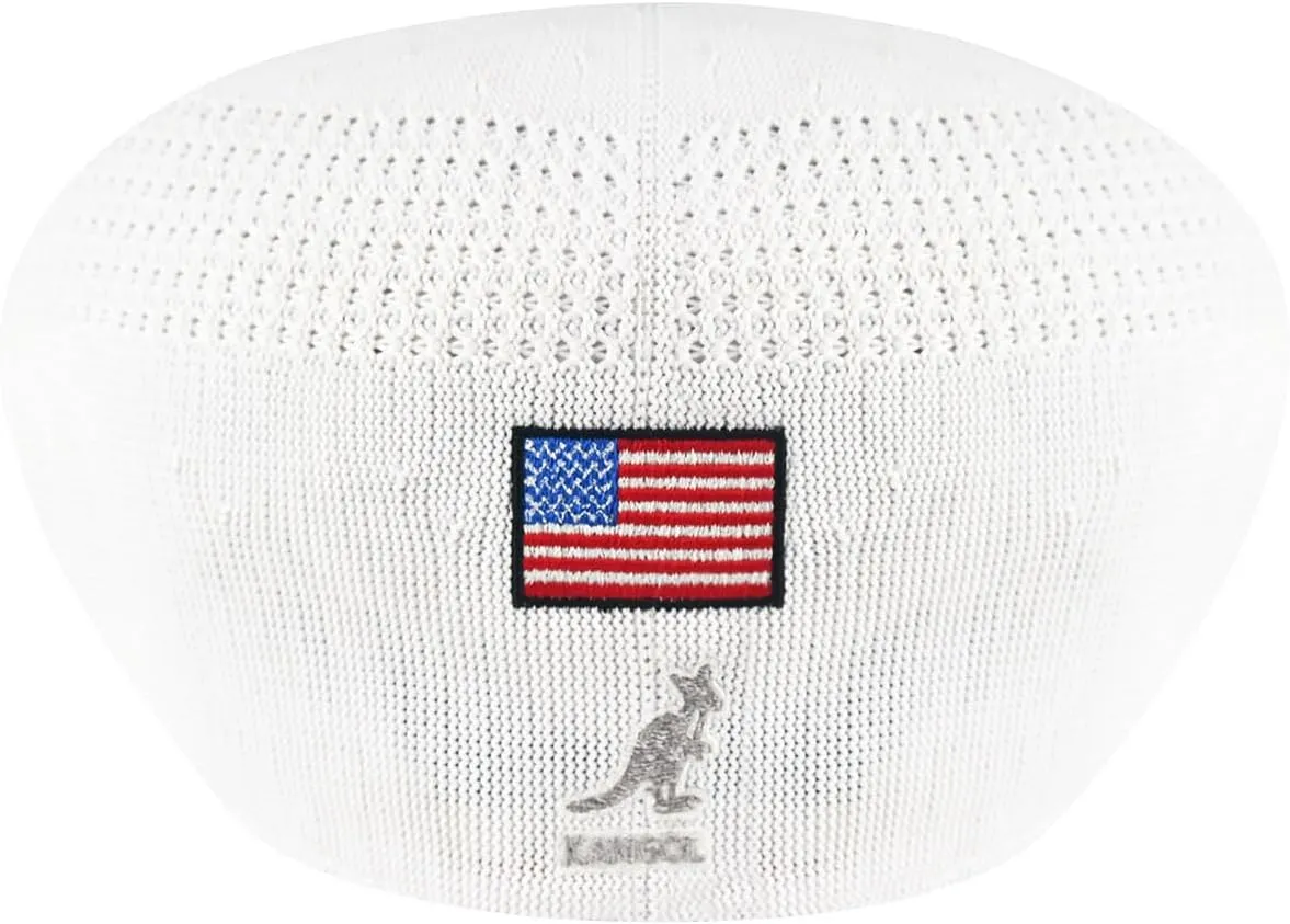 Kangol USA Flag Tropic 504 Ventair Baseball Cap with Flag Unisex-Adults Blue