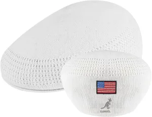 Kangol USA Flag Tropic 504 Ventair Baseball Cap with Flag Unisex-Adults Blue