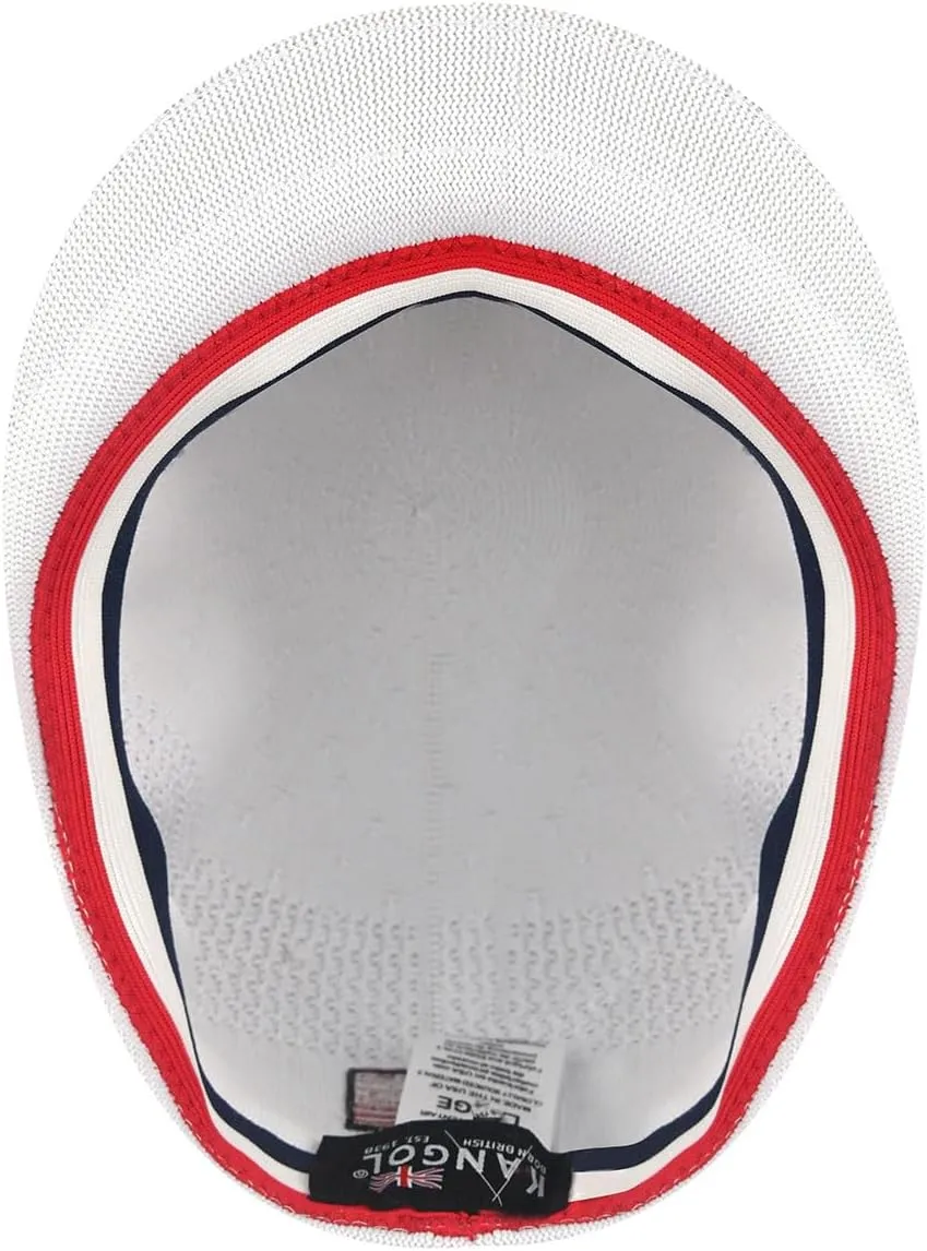 Kangol USA Flag Tropic 504 Ventair Baseball Cap with Flag Unisex-Adults Blue