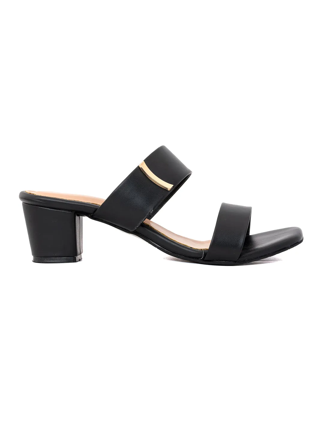Khadim Sharon Block Heel Mule Slip On Sandal for Women