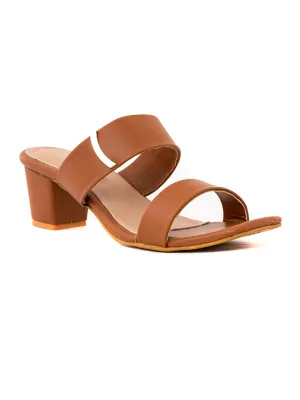 Khadim Sharon Block Heel Mule Slip On Sandal for Women