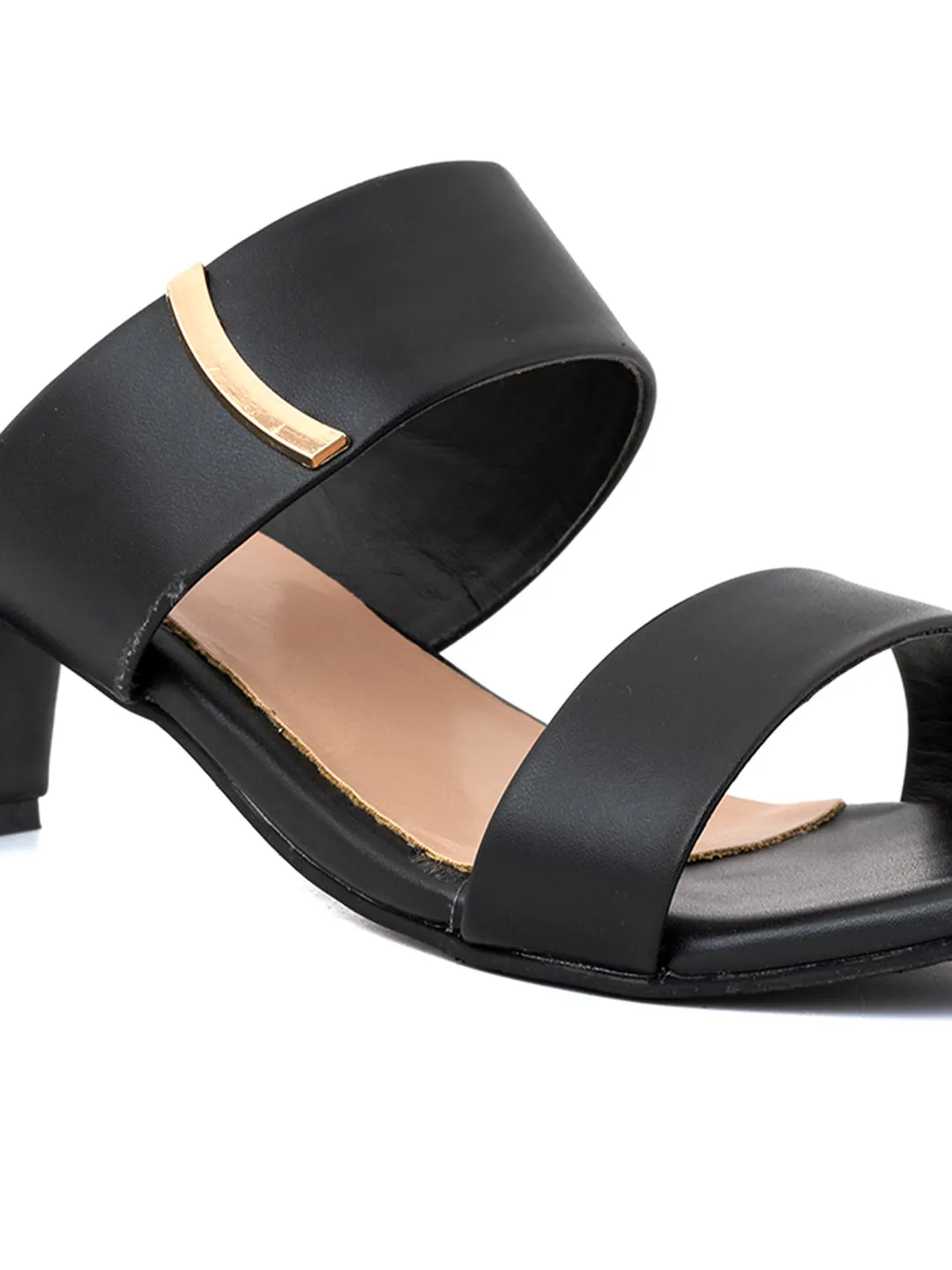 Khadim Sharon Block Heel Mule Slip On Sandal for Women