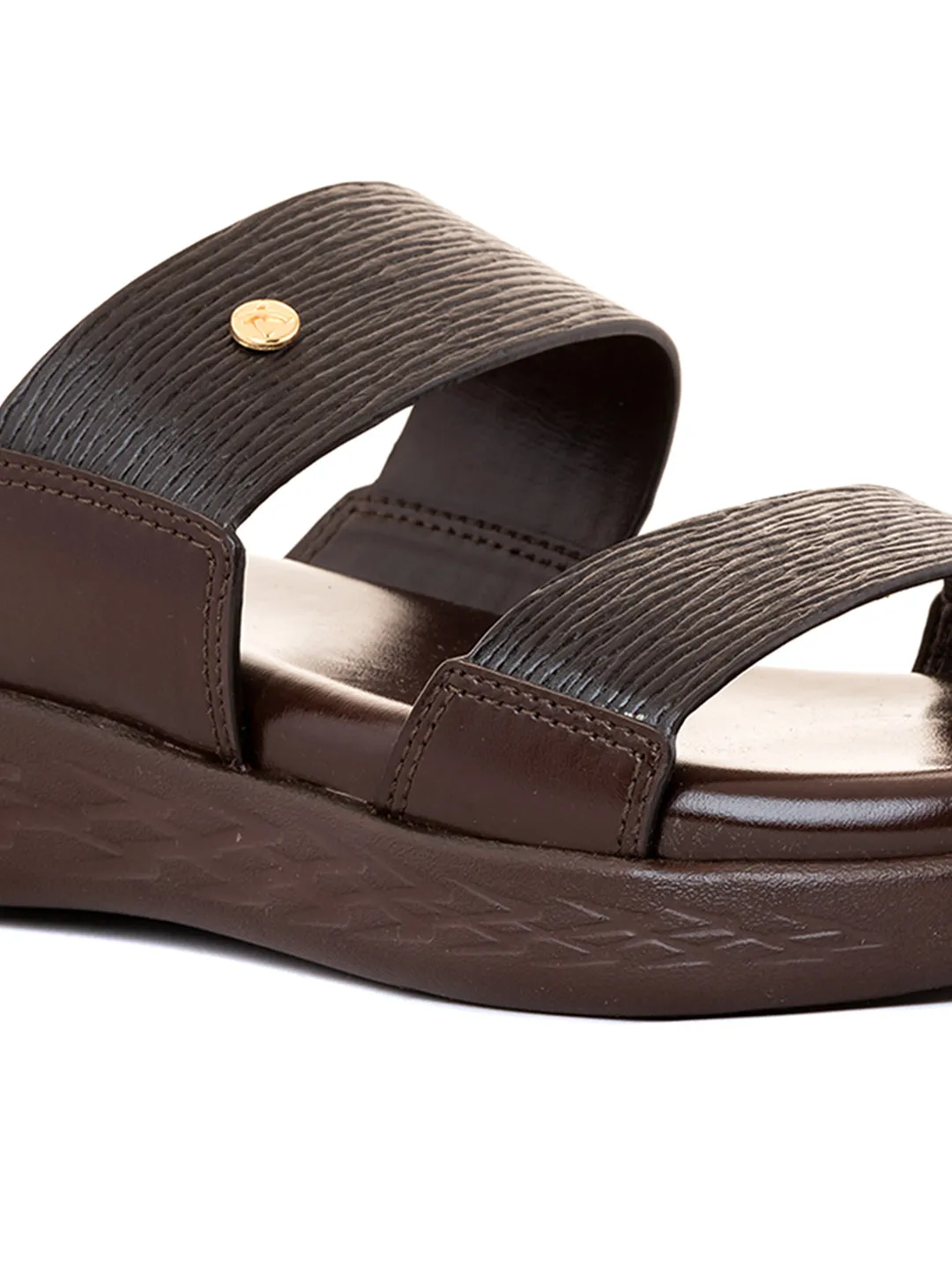 Khadim Softouch Platform Heel Mule Slip On Sandal for Women