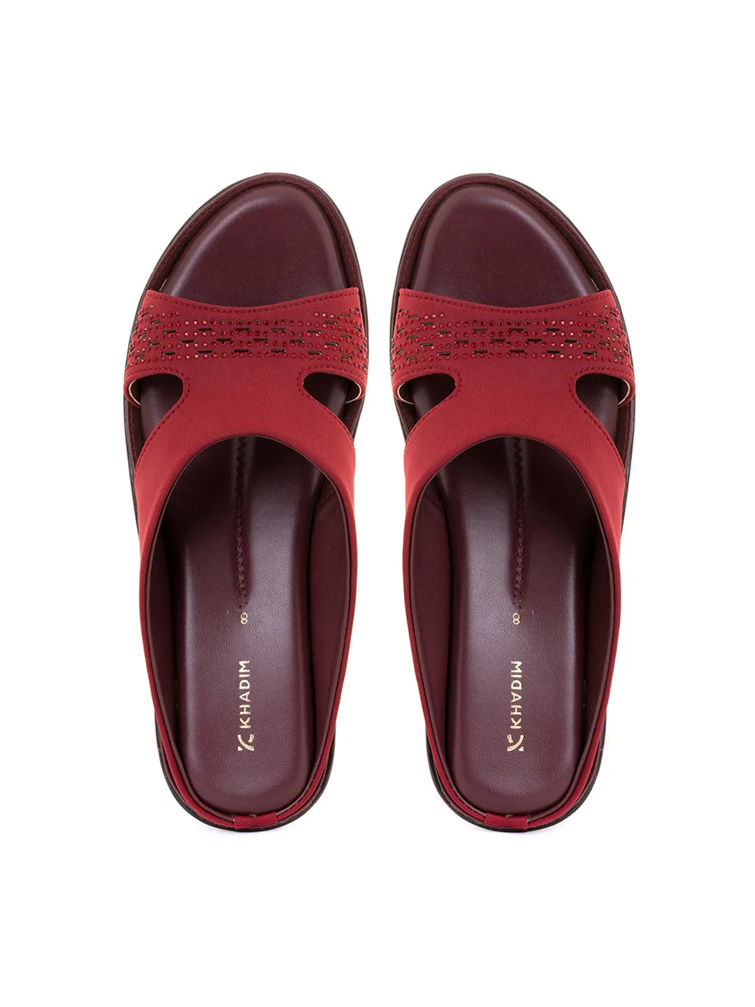 Khadim Wedge Heel Mule Slip On Sandal for Women
