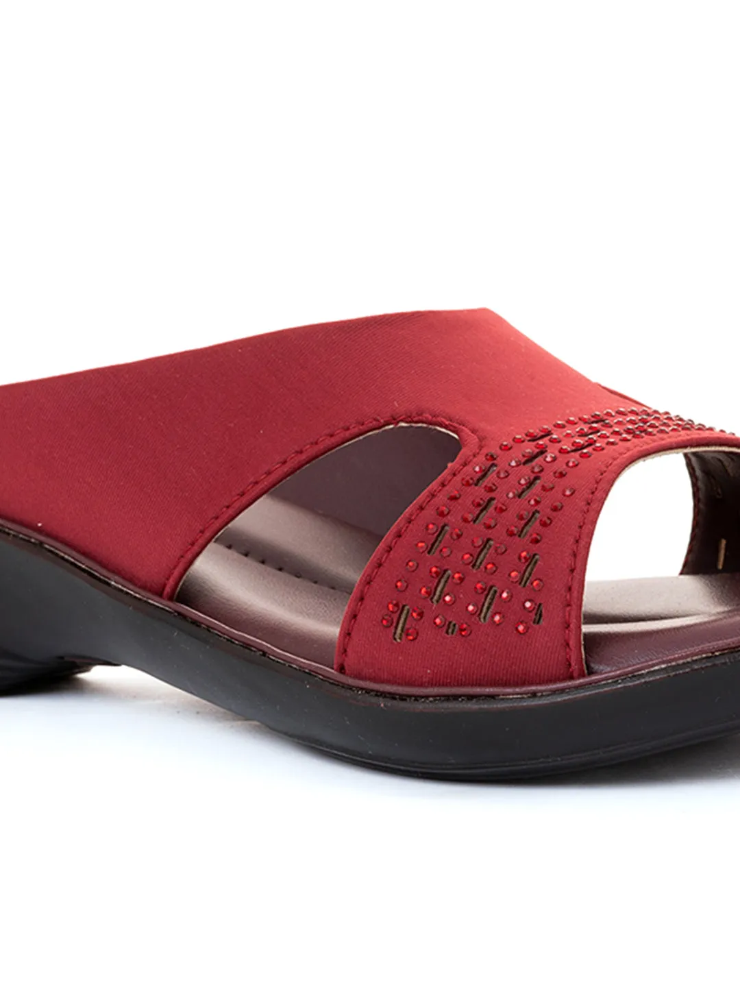 Khadim Wedge Heel Mule Slip On Sandal for Women