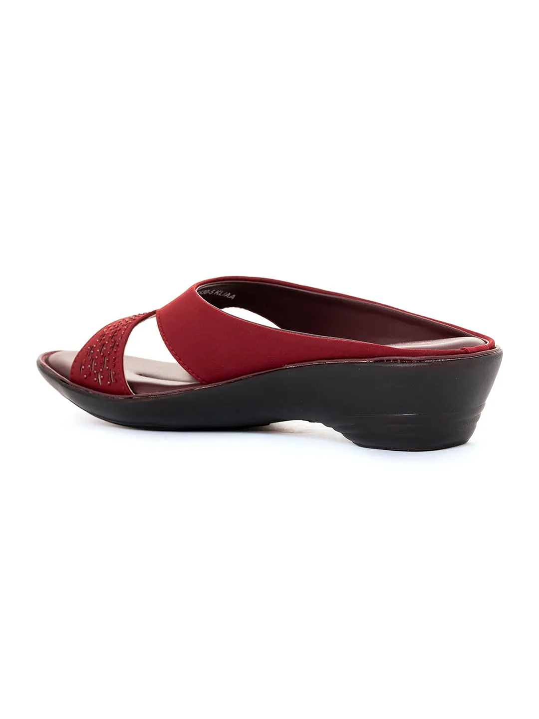 Khadim Wedge Heel Mule Slip On Sandal for Women
