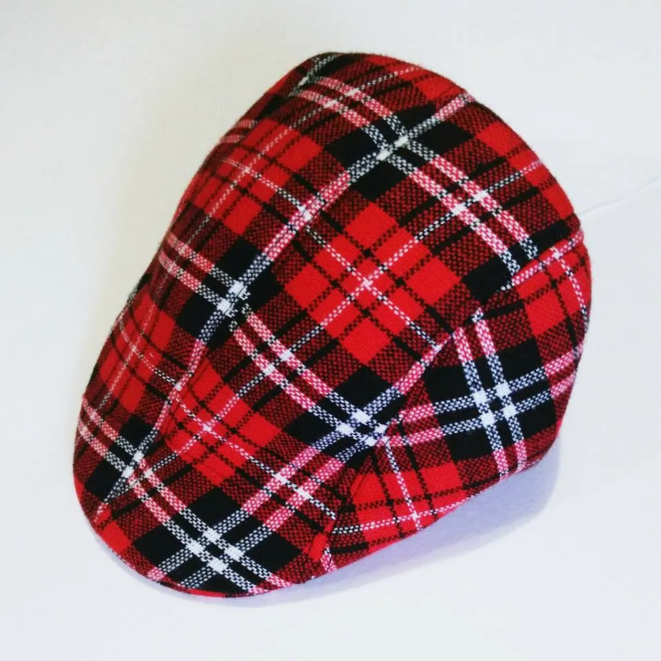 Kids Checkered Retro Boy Golf  Beret, Flat Cap, Palos Hat
