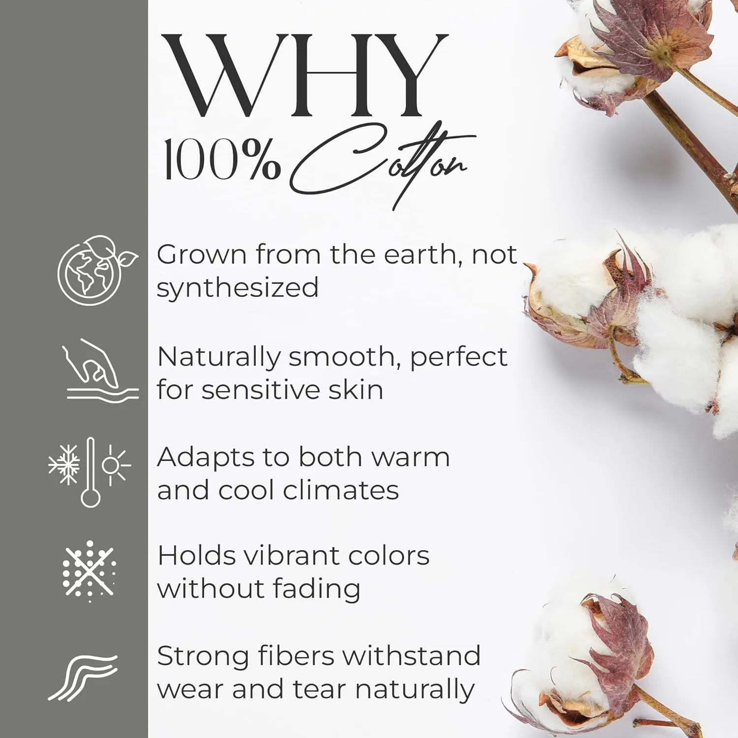 King Fresh Ivory 100% Cotton Sheet Set, Lightweight & Breathable, 4Pc Cool & Crisp Percale Bedding Set with Deep Pocket (1 Flat Sheet, 1 Fitted Sheet, 2 Pillowcases)