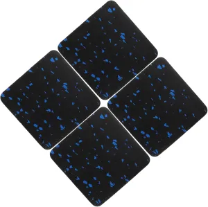 Kisangel Thickened Exercise Floor Mats Set of 4 Treadmill Noise Reduction Pads Non Slip for Home Gym Bike Trainer Fitness Equipment