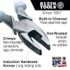 Klein  Lineman's Pliers, Fish Tape Pull/Crimping, 9-Inch J2000-9NECRTP