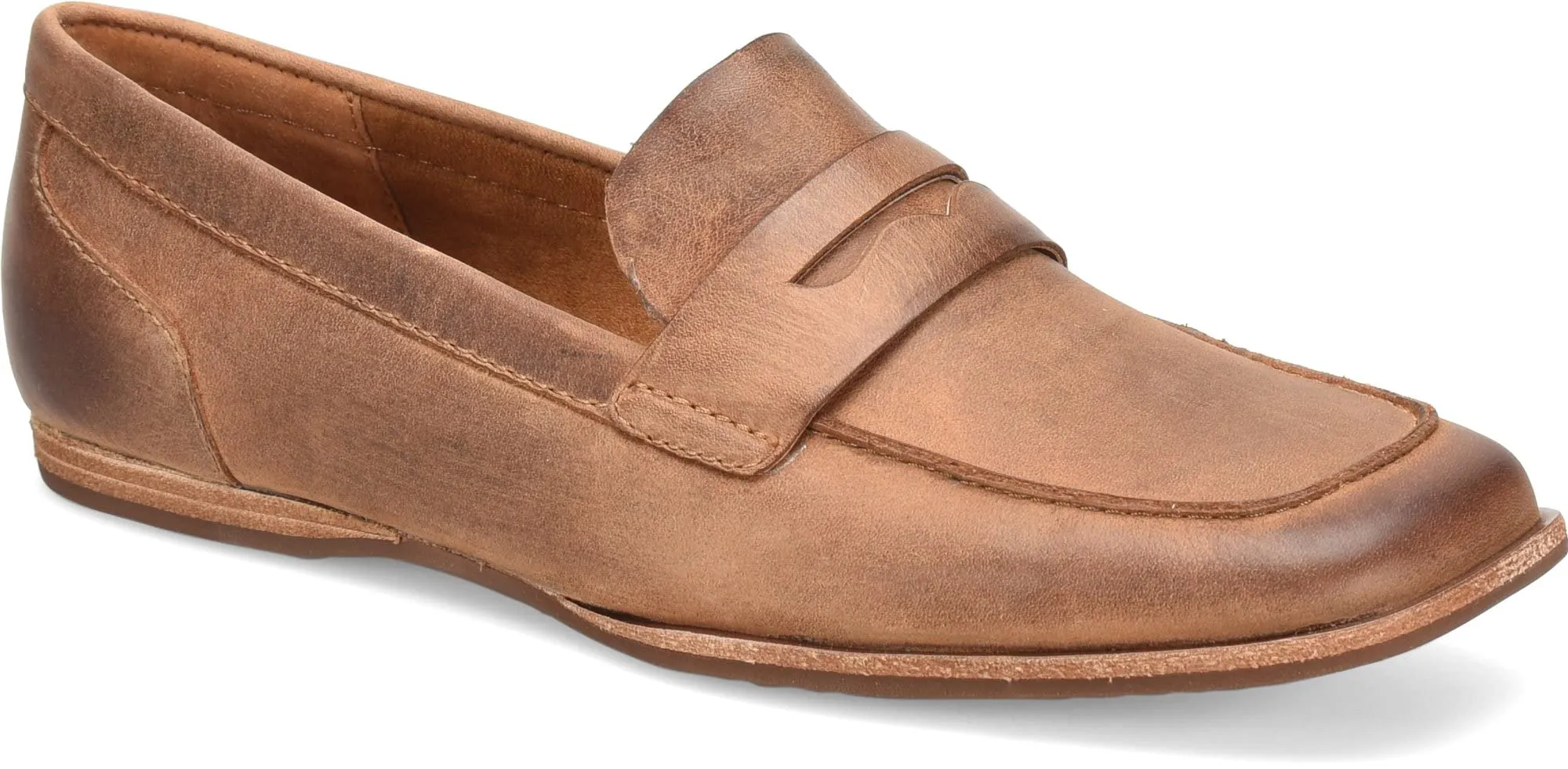KORK-EASE Pisa Women's Leather Penny Loafer, Brown (Lion), 10M US