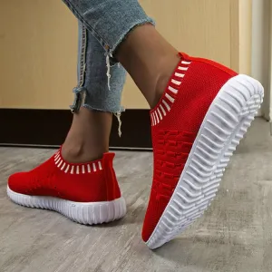 Large Size The Trend Of Women Shoes Wild Sports Leisure Flying Running Shoes