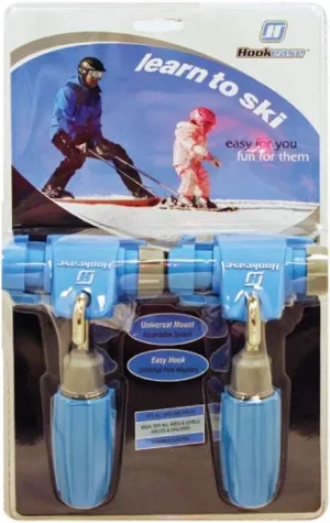 Launch Pad Hookease Ski Trainer - Learn to Ski - Teaches Proper Form and Speed Control - Universal Fit for All Pole Sizes- Unique Solution for Beginner Skiers