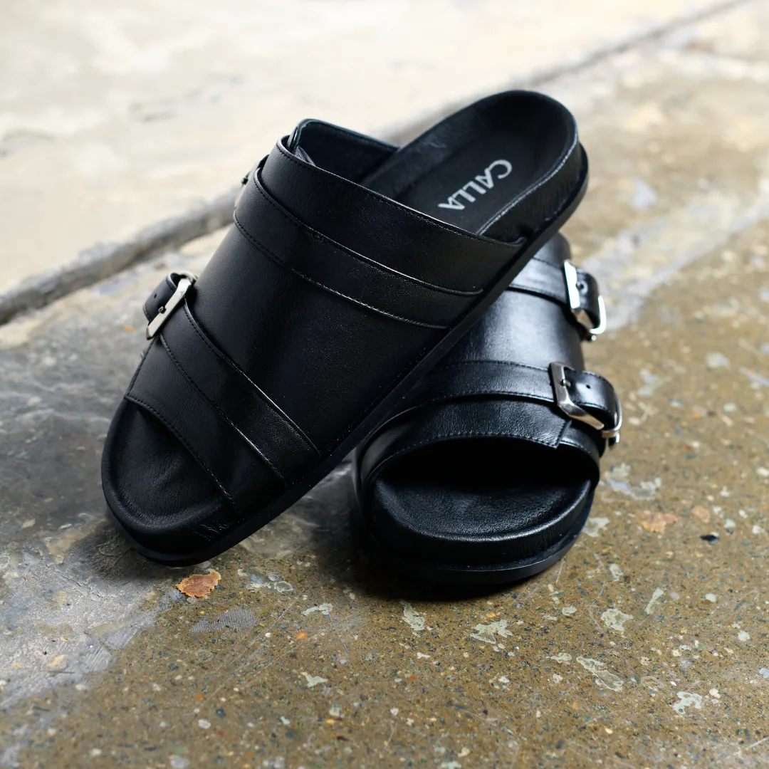 Lily - Black leather