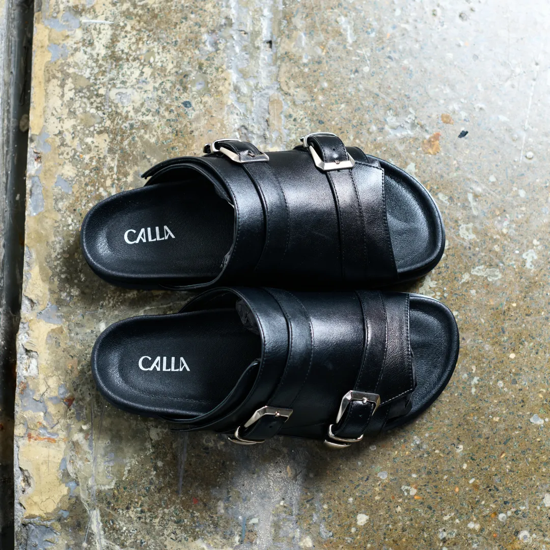 Lily - Black leather