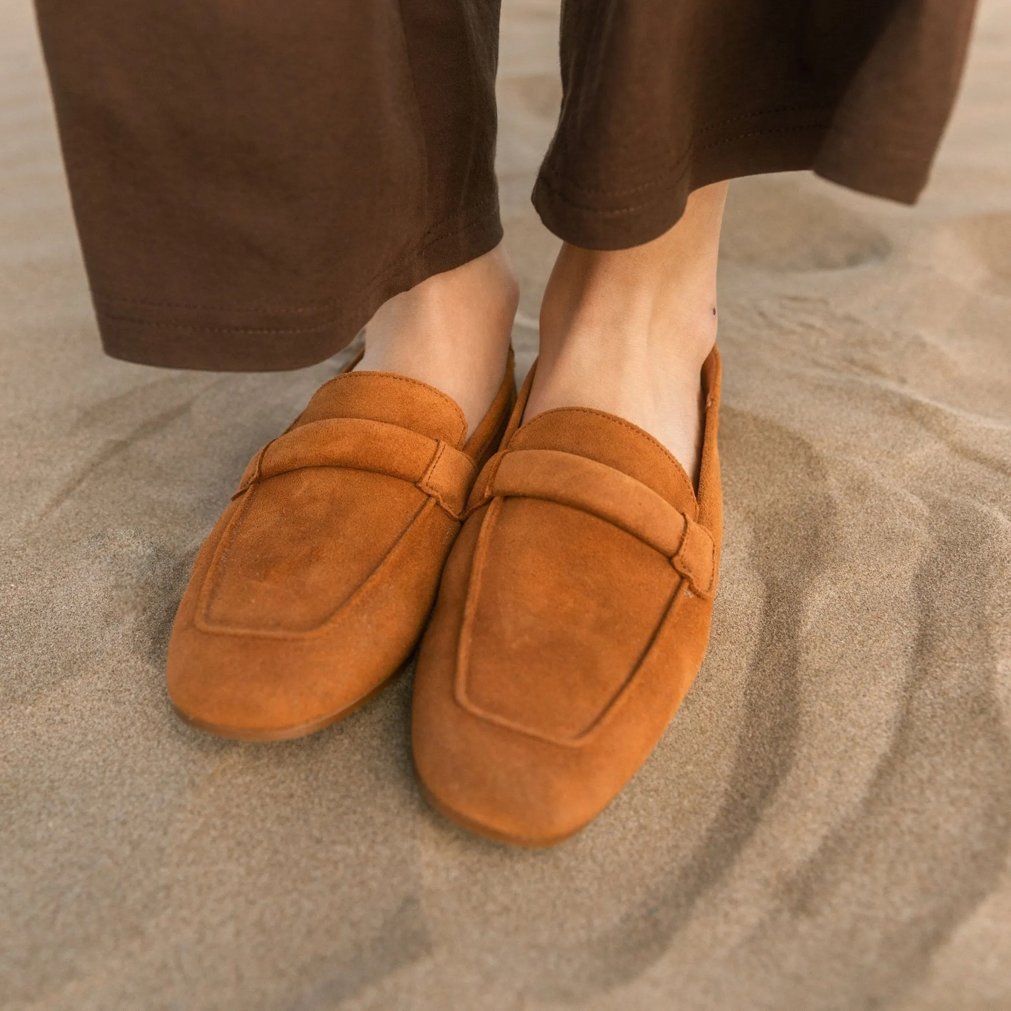 Loafer - Suede Cognac