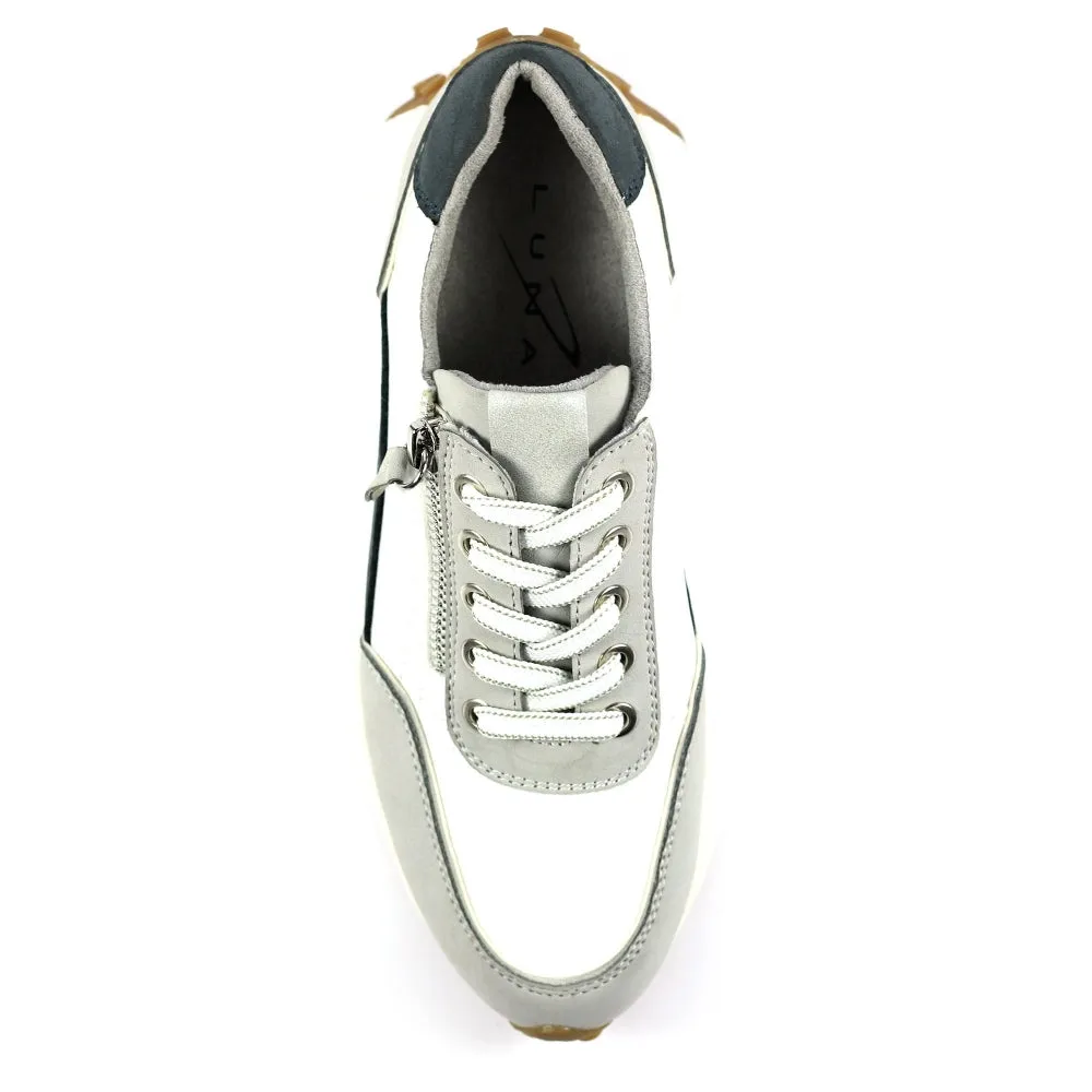 Lunar Calvin Women's Panelled Lace Up Trainer Grey