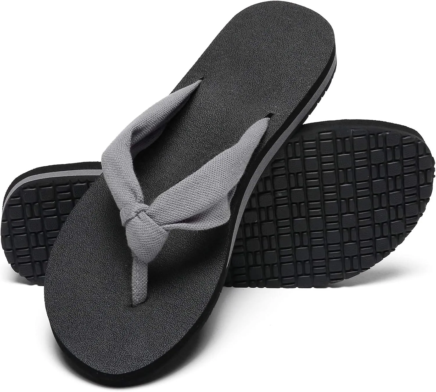 MAIITRIP Womens Comfortable Cloth Strap Flip Flops with Arch Support