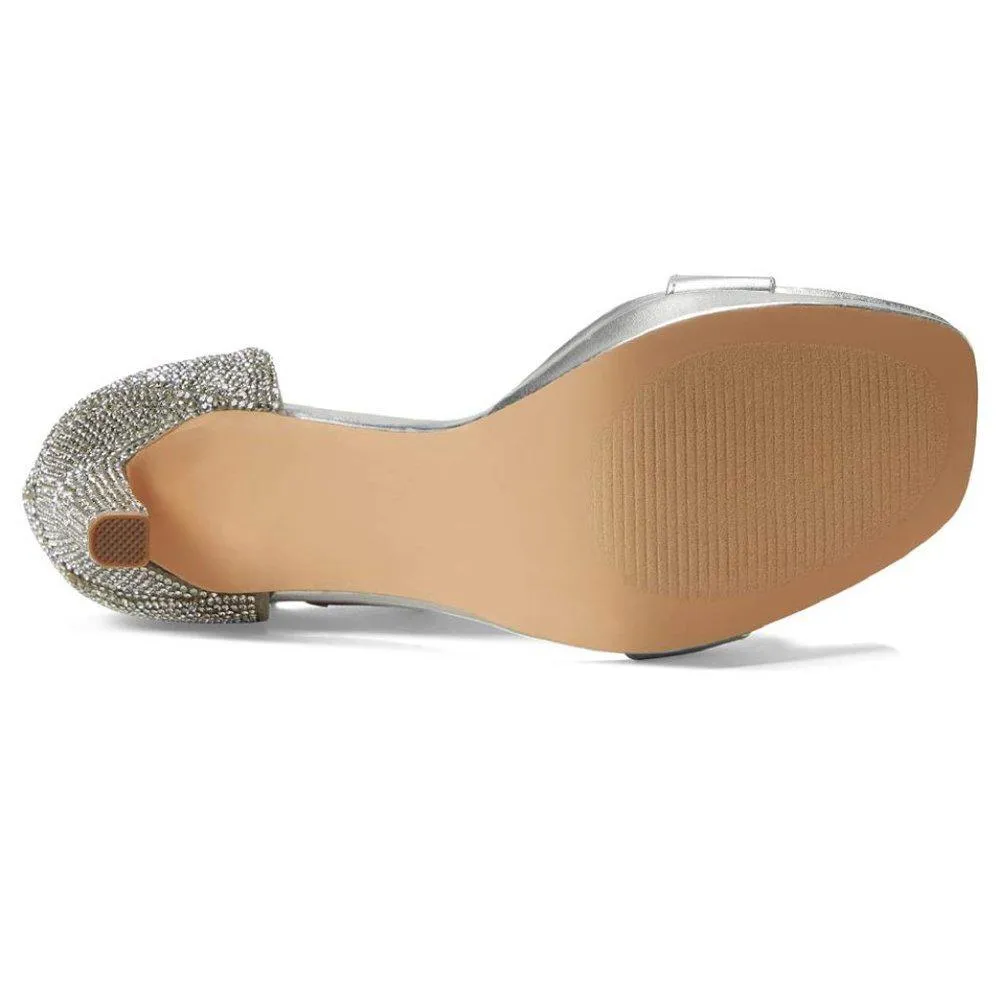 Maisa Silver Embellished Heels