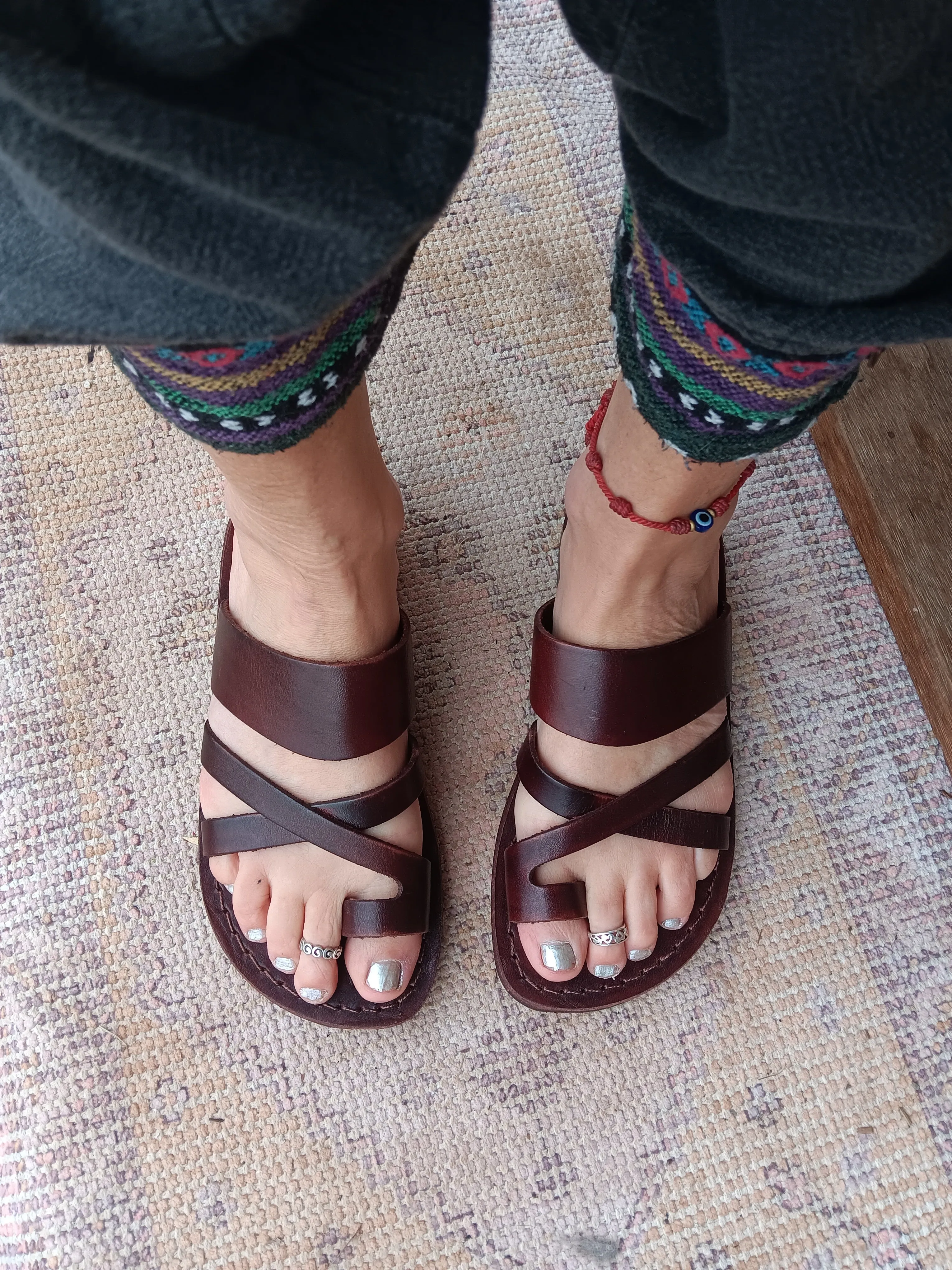'Maroubra' Leather Sandals