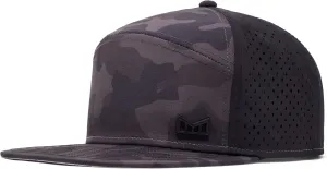 melin Trenches Icon Hydro, Performance Snapback Hat, Water-Resistant Flat Bill Caps for Men & Women, Golf, Running or Workout