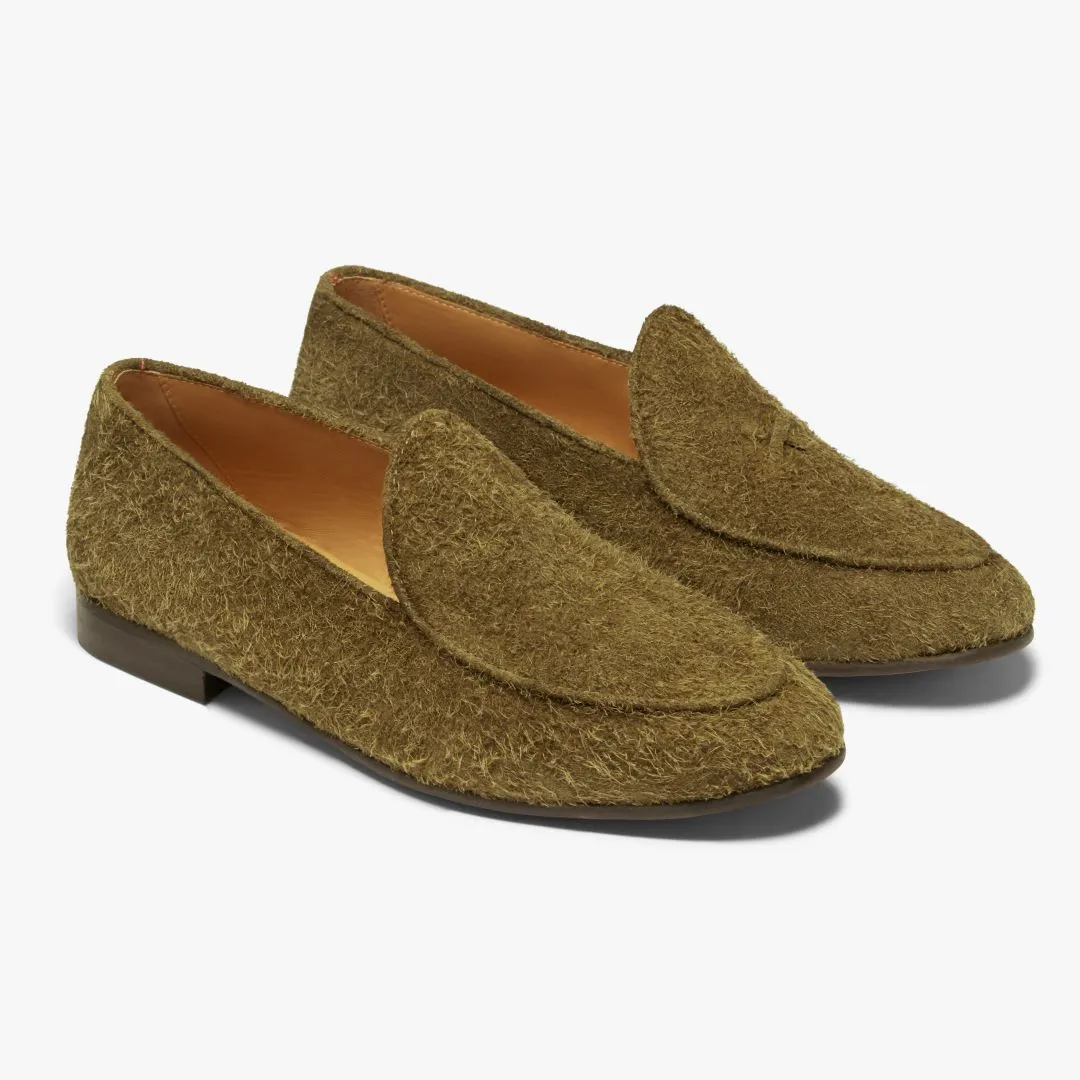 Men's Antelope Textured Suede Milano Loafer From Del Toro Shoes
