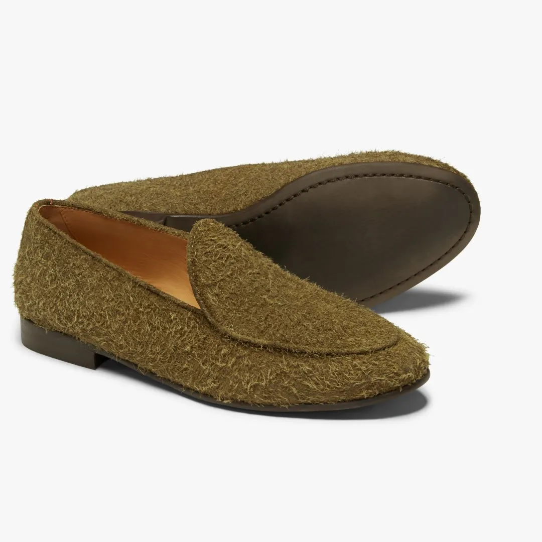 Men's Antelope Textured Suede Milano Loafer From Del Toro Shoes